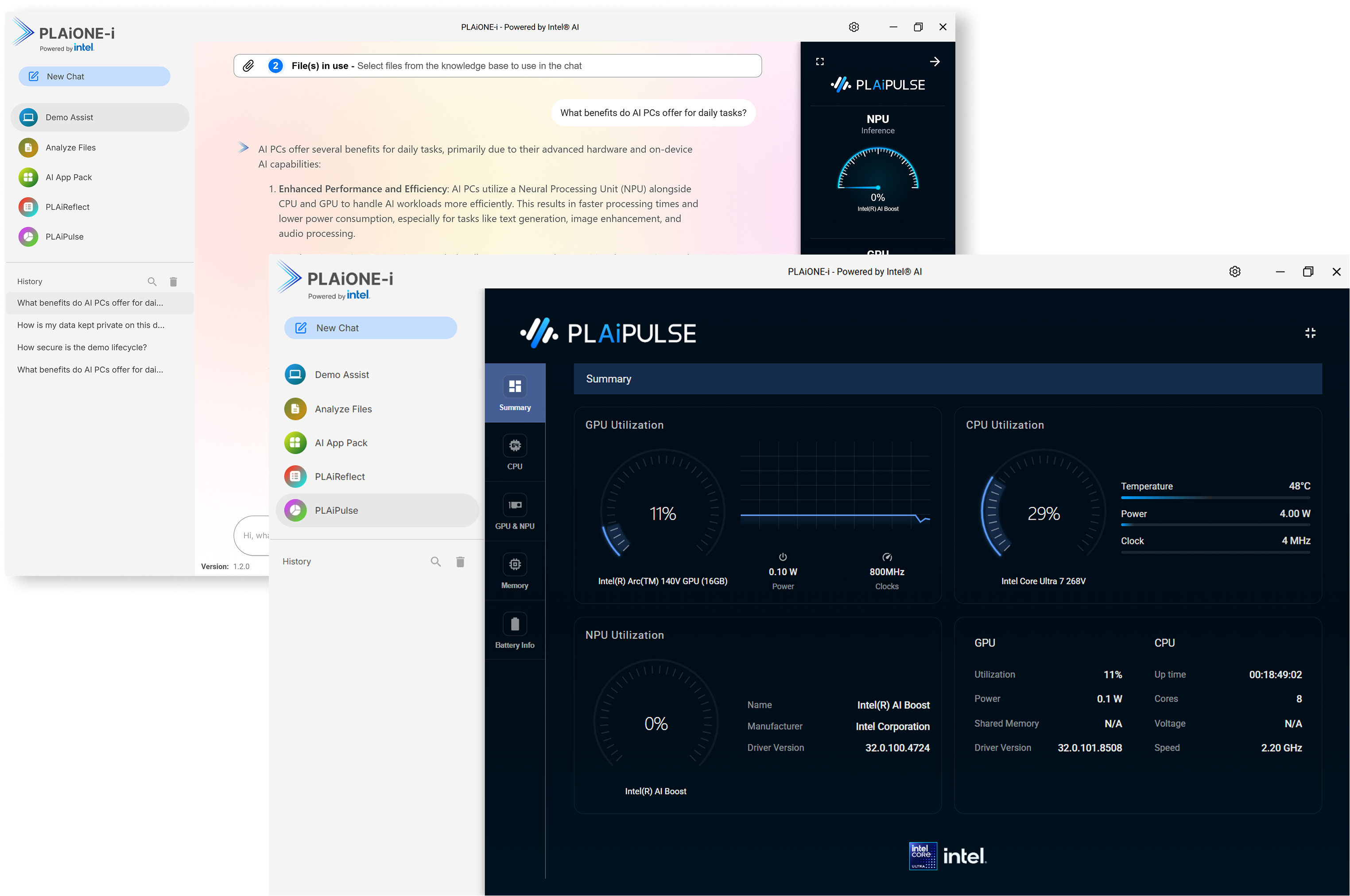 PLAiPulse live utilization dashboard